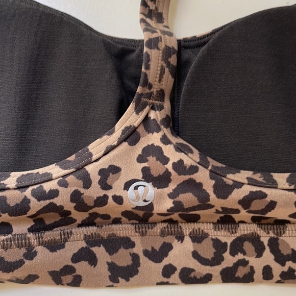 Lululemon True Leopard Print Flow Y Bra - Picture 5 of 6